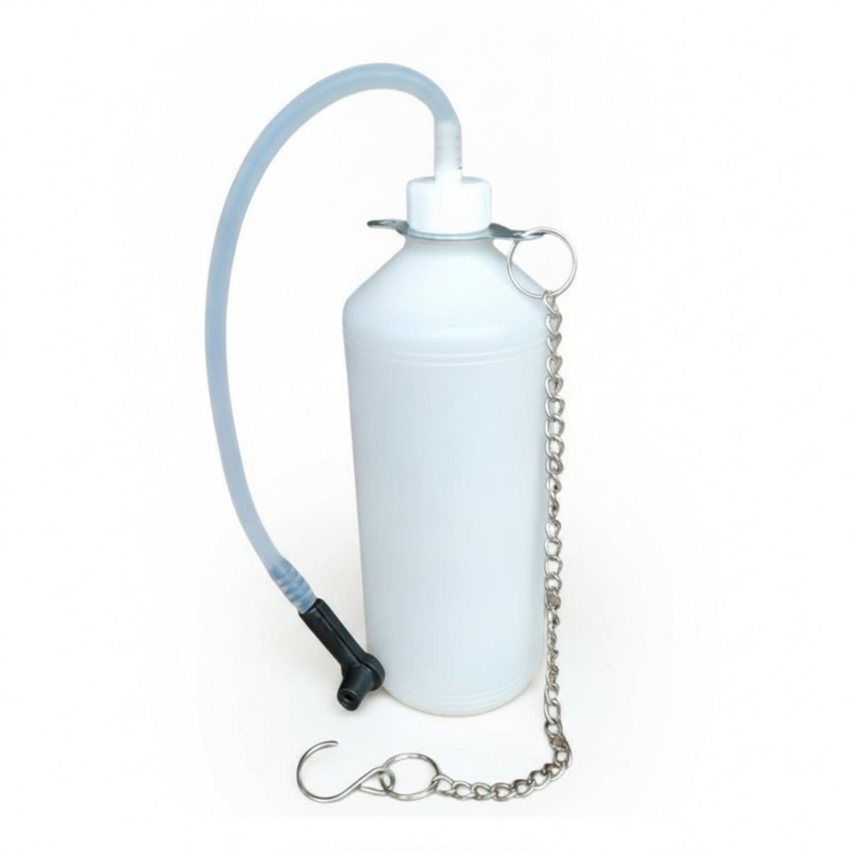 Fluid Collection Bottle with Silicone Tube Manual Brake Bleeder Bottle with Hose Oil Resistant Tool for Mechanics