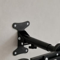 PVC-Coated Wall-Mounted Bike Hanger Double-Hook Cycle Hanger Rack Black Finish Foldable Bike Rack Adjustable for Home, Garage