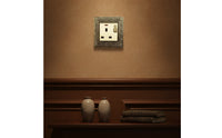 13A Wall Outlet Antique-Style Single-Gang Wall Plate Single Outlet Receptacle Cover Decorative Hardware Corrosion-Resistant