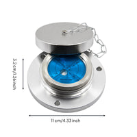 Circular Bubble Level Brushed Silver Round Bubble Level Precision for Cranes