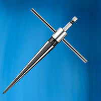 Long-Lasting Steel T Handle Tapered Reamer Clean Material Removal Tapered Reamer Versatile Manual Hole Enlarger Hardened Cutting Edges for Luthiers, Guitarists, Instrument Maintenance, Workshop