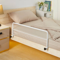 Easy Installation No-Drill Bed Assist Sturdy and Long-Lasting Bedside Get-up Assist Bar High Weight Capacity Clamp-on Bed Guardrail Carbon Steel for Elderly, Seniors, Disabled People, Dormitory