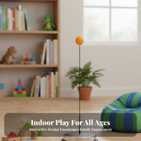 Parent-Child Interaction Table Tennis Rebound Practice Tool Family Fun Solo Table Tennis Practice Tool Stable Weighted Base Flexible Rod Table Tennis Pong Practice Tool Improves Hand-Eye Coordination for Children, Beginners, Home