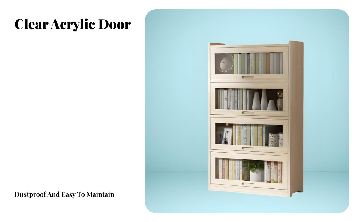Large Capacity Multi-Tier bookshelf with Drawers Simple Design bookshelf Sturdy Construction unattachedstanding Shelf Unit Easy Assembly for Children, Book Lovers, Office Workers, Study Room, Bedroom