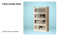 Large Capacity Multi-Tier bookshelf with Drawers Simple Design bookshelf Sturdy Construction unattachedstanding Shelf Unit Easy Assembly for Children, Book Lovers, Office Workers, Study Room, Bedroom