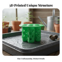 7-Hole Ling Basket Promotes Undergrowth S 3D Printed Plant Propagator Breathable Design Soilless Cultivation Net Pot for Gardeners, Home Growers