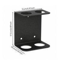 Home Gym Bar Wall Rack Matte Black Barbell Wall Rack Compact Vertical Barbell Holder for Athletes