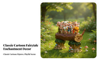 Group of Dwarf Figures Garden Ornament Weather-Resistant Group of Dwarf Figures Figurine Cute Design Resin Fairy Tale Ornament for Gardeners, Adults