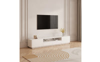 TV Cabinet Solid Wood TV Cabinet with Drawers Minimalist Media Console for Living Room