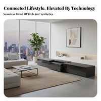 TV Cabinet Single-Intelligent Display Device Cabinet Cable Management System Electric Retractable Media Console for Home Theater Enthusiasts