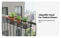 Space-Saving Rectangular Wall-Mounted Planter Basket Easy Installation Hanging Planter Rack Hollowed-perforated Design Plant Stand long-lasting for Gardeners, Home Decorators, Homeowners, Balcony, Windowsill, Living Room, Bedroom
