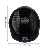 Replacement Helmet Liner Removable Helmet Lining Padded Inner Liner with Mesh Panels for Motorcyclists