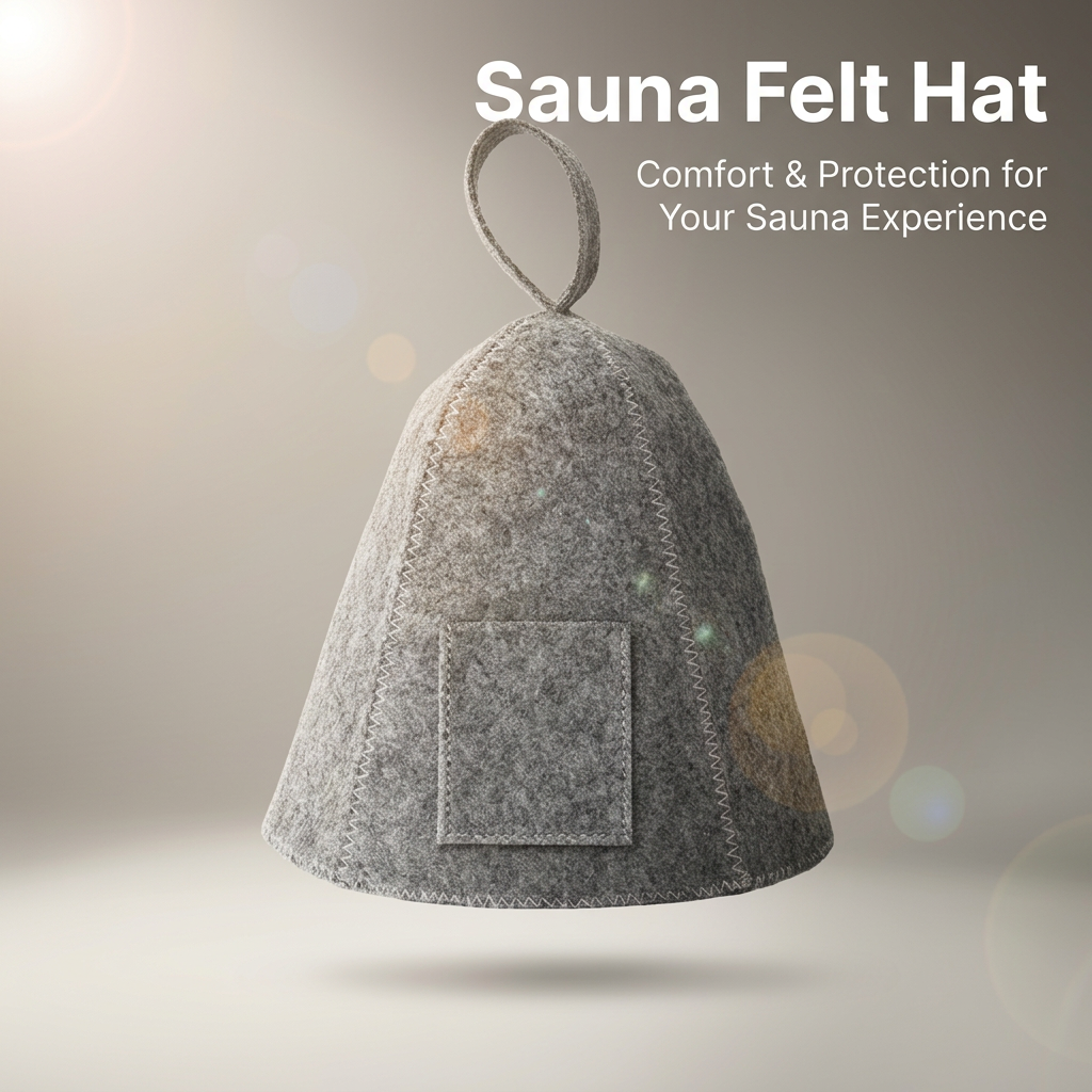 Women Men Steam Room Hat, Practical Cap, Water Absorbing Bathhouse Hat, Heat Insulation for Spa Goer, Relaxation Seeker