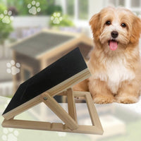 Dog Nail Scratching Pad Wooden Scratching Pad with Adjustable Stand Soothing Pet Supplies for Dogs