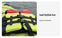 Grown-up Flotation Vest Adjustable Straps Kayaking Flotation Vest Buoyancy Aid Vest Quick-Dry Material Lightweight for Men