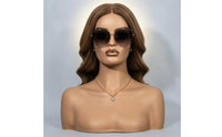 Hairpiece Display Bust Half-Female Form Head Bust Stable Base Presentation Piece