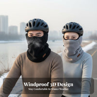 Thermal Face and Neck Warmer Triple-Function Design Thermal Neck Gaiter Windproof Face Cover Multi-Functional Windproof Ski Face
