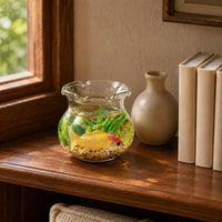 Dollhouse Aquatic Aquarium Flared Rim Mini Aquatic Bowl Mini Bowl Aquarium Clear Finish Scale Aquarium Realistic Look