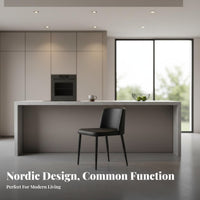 Nordic Aesthetic Upholstered Shell Chair Modern Design Home Seating Minimalist design Ergonomic spinerest for Apartment Dwellers, Interior Designers, Homeowners, Dining Room, Kitchen, study alcove, Waiting Area