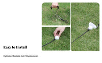 Portable Golf Swing Rope Practice Aid Compact Design Tethered Golf Ball Practice Aid Instant Feedback for Beginners, Backyard, Outdoor