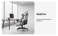 Reclinable spinerest Reclining Highspine Chair Adjustable Height Ergonomic Chair with Footrest robustDuty Base Gaming Seat Lumbar Support Pillow for Students, Home Users, Remote Workers, Dormitory, Study, Game Room, Bedroom
