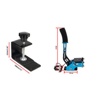 Foam Grip USB Gaming Handbrake Table Clamp Spring-Loaded Handbrake Mechanical Computer Accessory Wired for Sim Racers, PC Gamers, Driving Simulator
