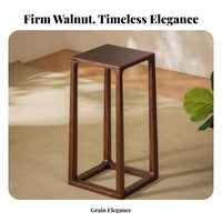 Solid Construction Tall Square Flower Table Stable Structure Plant Stand Elegant Design Display Pedestal Multi-Functional for Homeowners, Tea Enthusiasts, Event Planners, Living Room, Entryway, Corner Space, Party Decoration