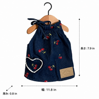 Dog Clothes, Dog Wear, Denim Dress, For Small Dogs, Retro Pattern, Weekend Outing, Spring & Summer