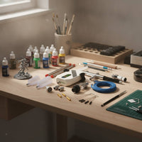 Touch Buttons Digital Airbrush Compressor Air Hose Included Spray Machine