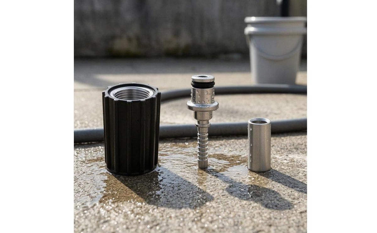 Compress Hose Connector Set Sealing Rings Pressure Washer Hose Connector Cleaning Tool Part