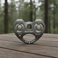 Tandem  Line Pulley Smooth Bearing 25 kN Cable Line Trolley for Climbers