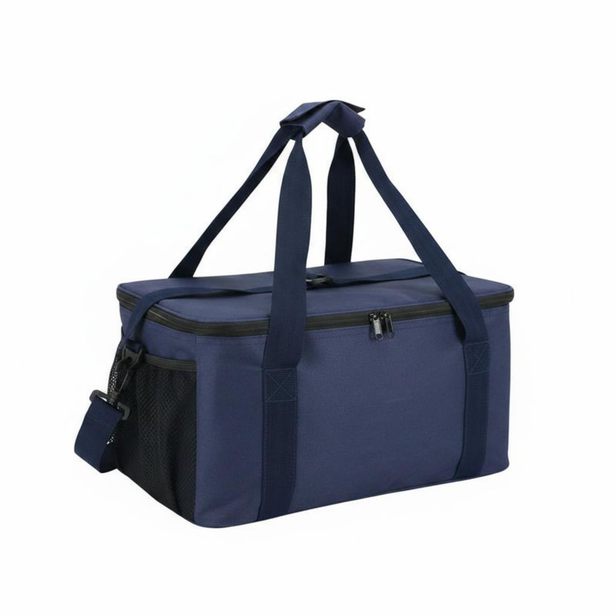 Waterproof Camping Cookware Organizer Oxford Cloth Camping Equipment Bag Mesh Pocket Cookware Storage Bag Zippered