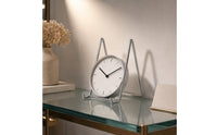 Triangular Frame Display Stand Stainless Steel Wire Display Stand Metal Frame Holder Silver-Toned Finish Desk Accessory