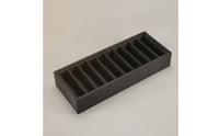 10-Slot Bracelet Tray Flannel Bracelet Display Tray Padded Open-Top for Jewelers, Collectors