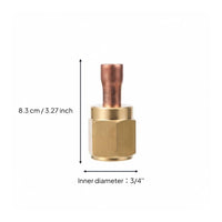 Cooling System Copper Pipe Connector High-Pressure Resistant Flared Nut to Sweat Adapter Leak Brass to Copper Pipe Adapter