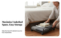 Rolling Storage Bin Dustproof Rolling Storage Container Easy Assembly for Closet