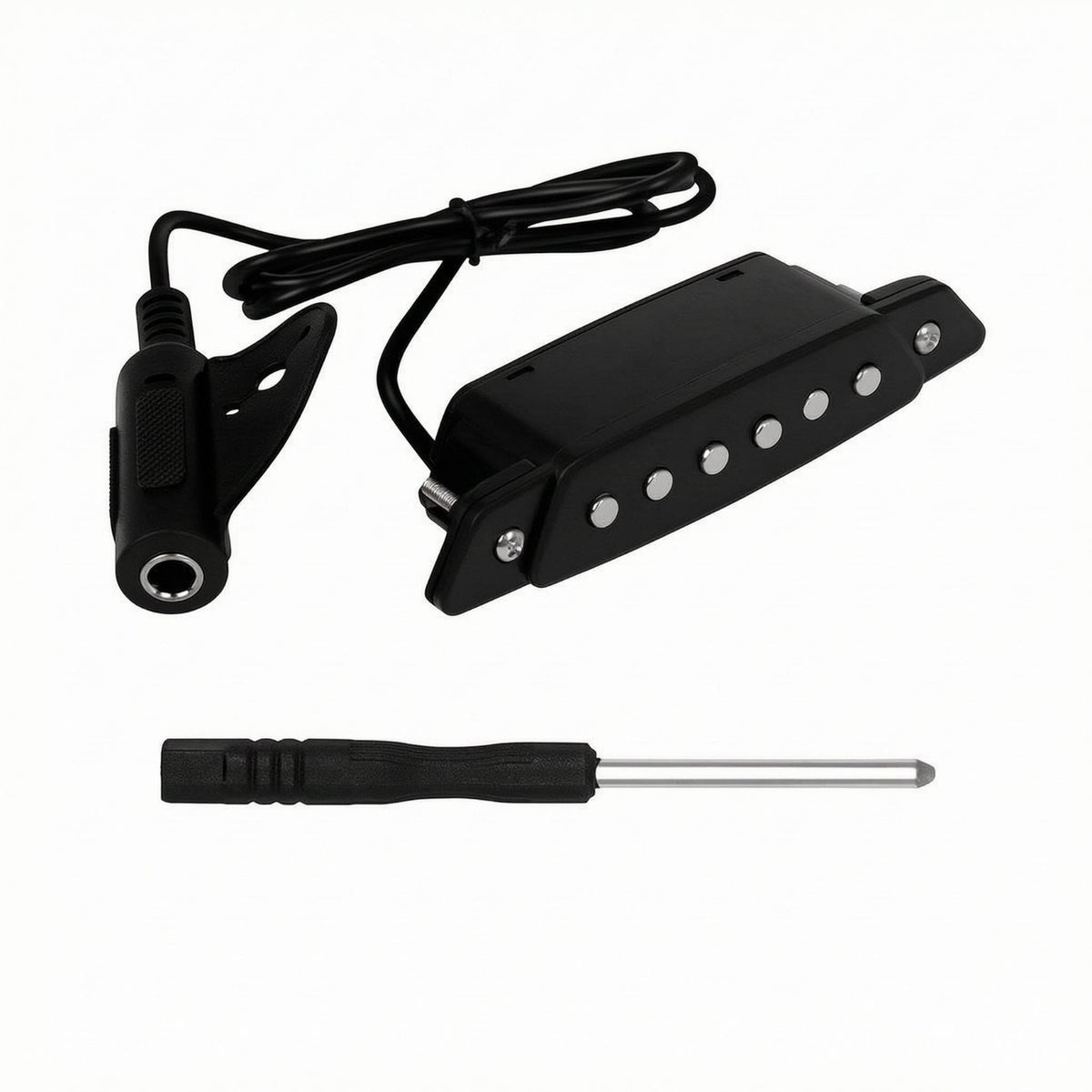 Attach on Soundhole Pickup Rectangular Attach on Guitar Pickup and Metal Musical Accessory