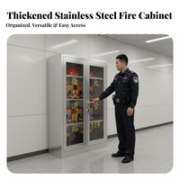 Fire Equipment Storage Cabinet Heavy-Duty Construction Micro Fire Station Cabinet Lockable for Officers, Factories, Warehouses, Industrial Site