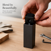 Square Tube Inserts with M6/M8 Threaded Nuts for Furniture Legs and Fittings