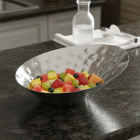 Slanted Fruit Bowl Stainless Steel Fruit Bowl Large Capacity Tableware for Hotel