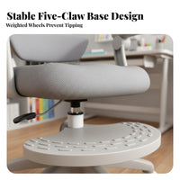 Support Ergonomic Kids Chair Multifunctional Kids Ergonomic Chair Easy Assembly Flip-up Armrests for Students, Boys, Girls, School, Bedroom, Home