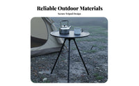 Portable Tripod Table Foldable Small Round Folding Table Ultralight for Picnickers, Journeyers