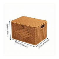 Rattan Storage Box Stylish Shelf Basket Functional for Living Room