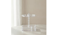 Rotating Jewelry Organizer Desktop Rotating Earring Stand Compact for Bedroom