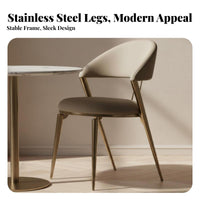Modern Minimalist Upholstered Side Chair Light Luxury aesthetic Dining Seating Soft Upholstery Indoor Furnishing Designer Look for Interior Designers, Restaurant Owners, Hotel, Living Room, Kitchen, Home Office