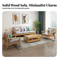 Sofa Table Solid Wood Storage Side Table Modern Design Wooden Bedside Cabinet for Apartment Dwellers, Adults, Small Areas, Bedroom, Hallway