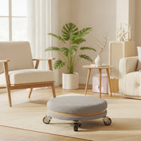 Low Rolling Stool Washable Furniture Compact for Nursery