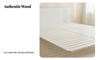 Floating Bed Frame Minimalist Design Bedroom Furniture Very Thin Headboard for Minimalists, Apartment Dwellers, Guest Room