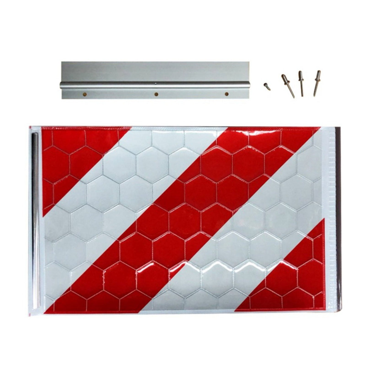 High Visibility Vehicle Rear Marking Plate Waterproof Truck Liftgate Reflector Scratch Resistant for Journey Ing Unit S, Commercial Vehicles