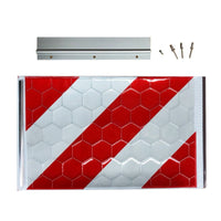 High Visibility Vehicle Rear Marking Plate Waterproof Truck Liftgate Reflector Scratch Resistant for Journey Ing Unit S, Commercial Vehicles